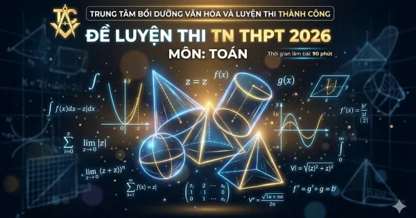 Đề luyện thi TN THPT 2026 - Môn Toán - Đề 001 (File word)